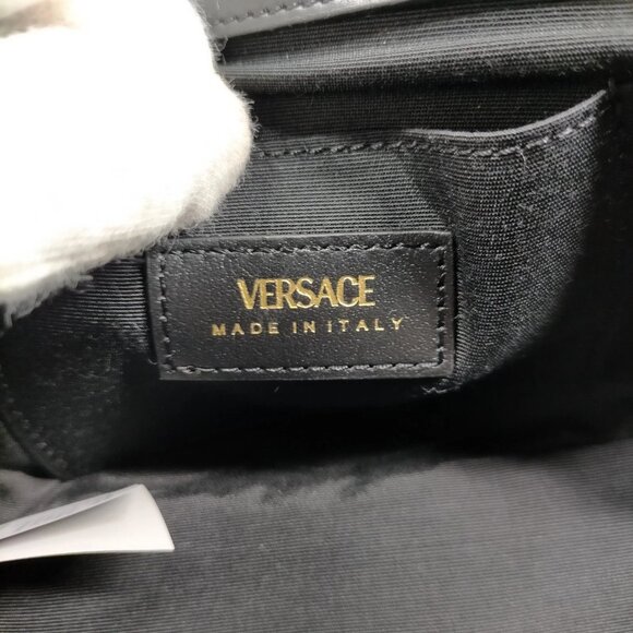 Authentic VERSACE Black Leather Hand Bag mon788-111025 - Picture 13 of 16